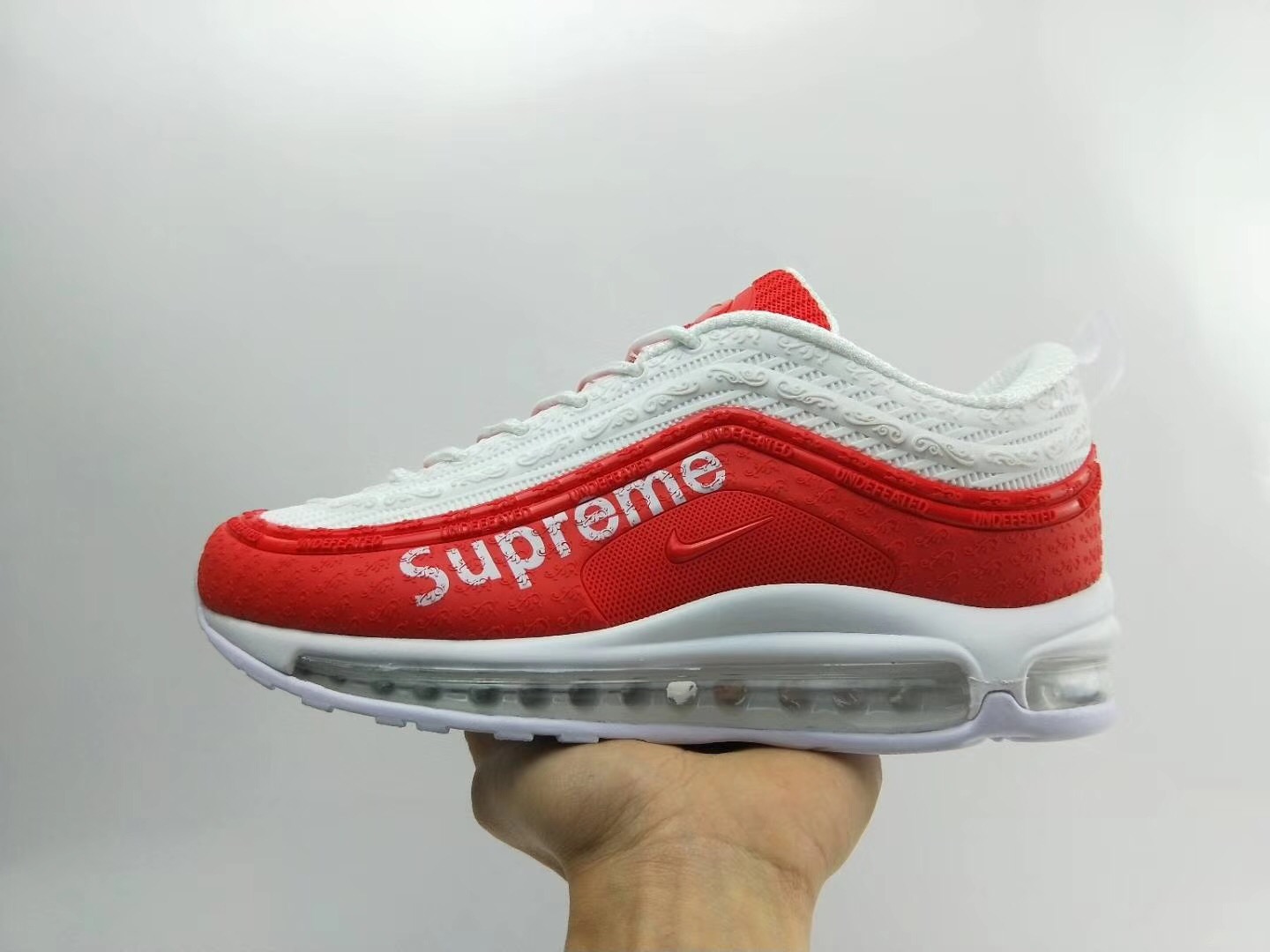 Men Nike Air Max 97 Supreme Red White Shoes